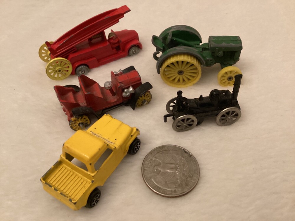 Toostie Toys AHI Matchbox John Deere ~ Mini Micro Diecast ~ Vintage ~ Lot of 5