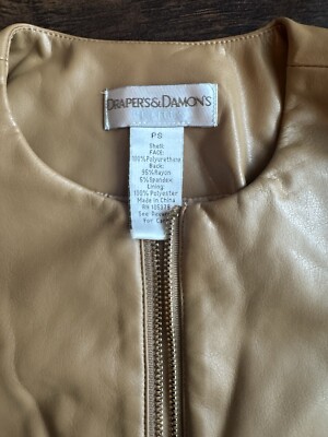 Drapers And Damon s Jacket Vegan Leather Petite small