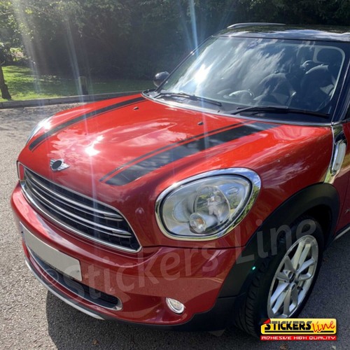 Adesivi cofano anteriore Mini Cooper COUNTRYMAN S D ONE strisce M1 fasce adesive - Imagen 4 de 6