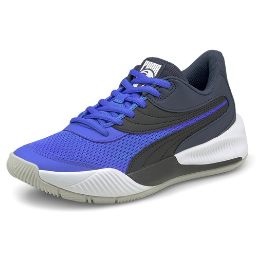 Puma Triple Basketball Boys Blue Sneakers Athletic Shoes 195218-05 - Picture 2 of 6