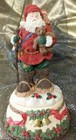 St Nicholas Square Porcelain Christmas Santa Wind-Up Musical Figurine - 1995 — photo 3