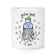 You're Just Jelly Of Me Makeup Brush Pencil Pot - Jellyfish Jealous