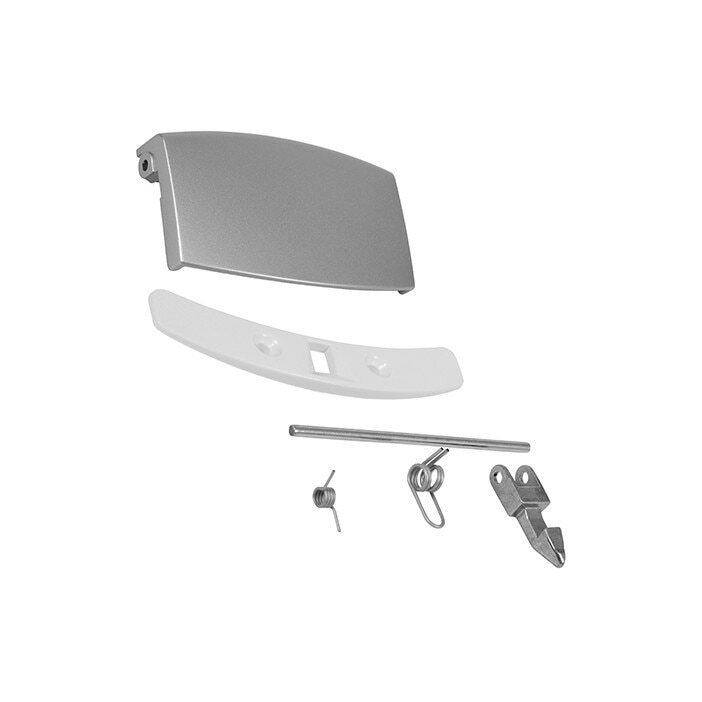 GENUINE ELECTROLUX WASHING MACHINE SILVER DOOR HANDLE CATCH LATCH KIT 4055085551