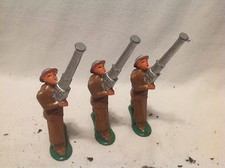 VINTAGE BARCLAY LEAD MILITARY FIGURES TOY SOLDIERS - 3 ROCKET LAUNCHERS