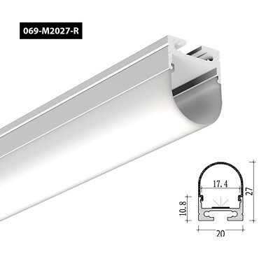 2M LED Profil Aluminium Kanal Extrusion Gehäuse Spur für LED Streifen Leuchten