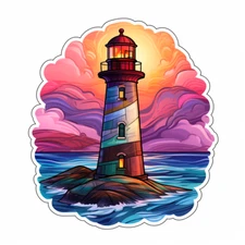 Huge XXXL Car Decal Sticker Lighthouse Decal