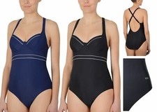 Naturana Underwired Non Padded Swimsuit Swimming Costume 73185 Navy or Black