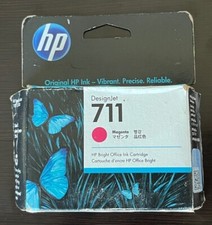 HP 711 Magenta DesignJet Ink Cartridge CZ131A Bright Office Ink Brand New in Box