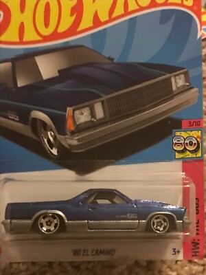 HW: The 80's 80 El Camino Blue Body 2023 #3 Hot Wheels