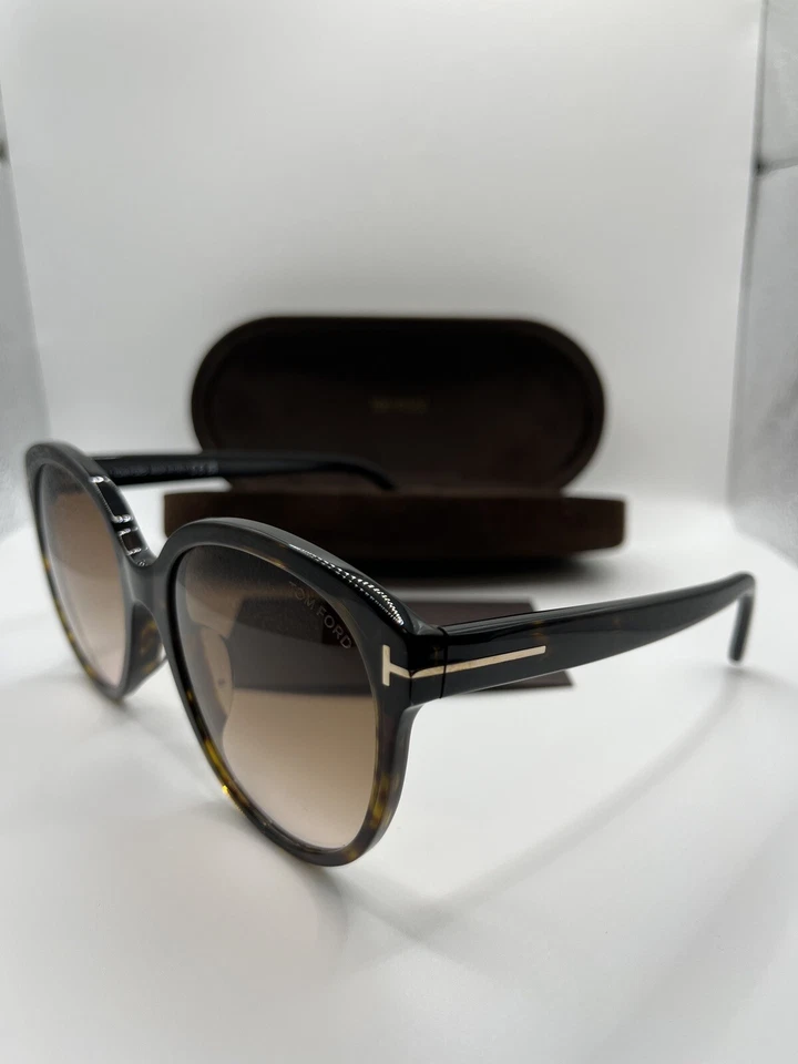 Tom Ford TF957-D 52F Havana Round Big Plastic Sunglasses Frame 58-20-145 - Image 3 of 3