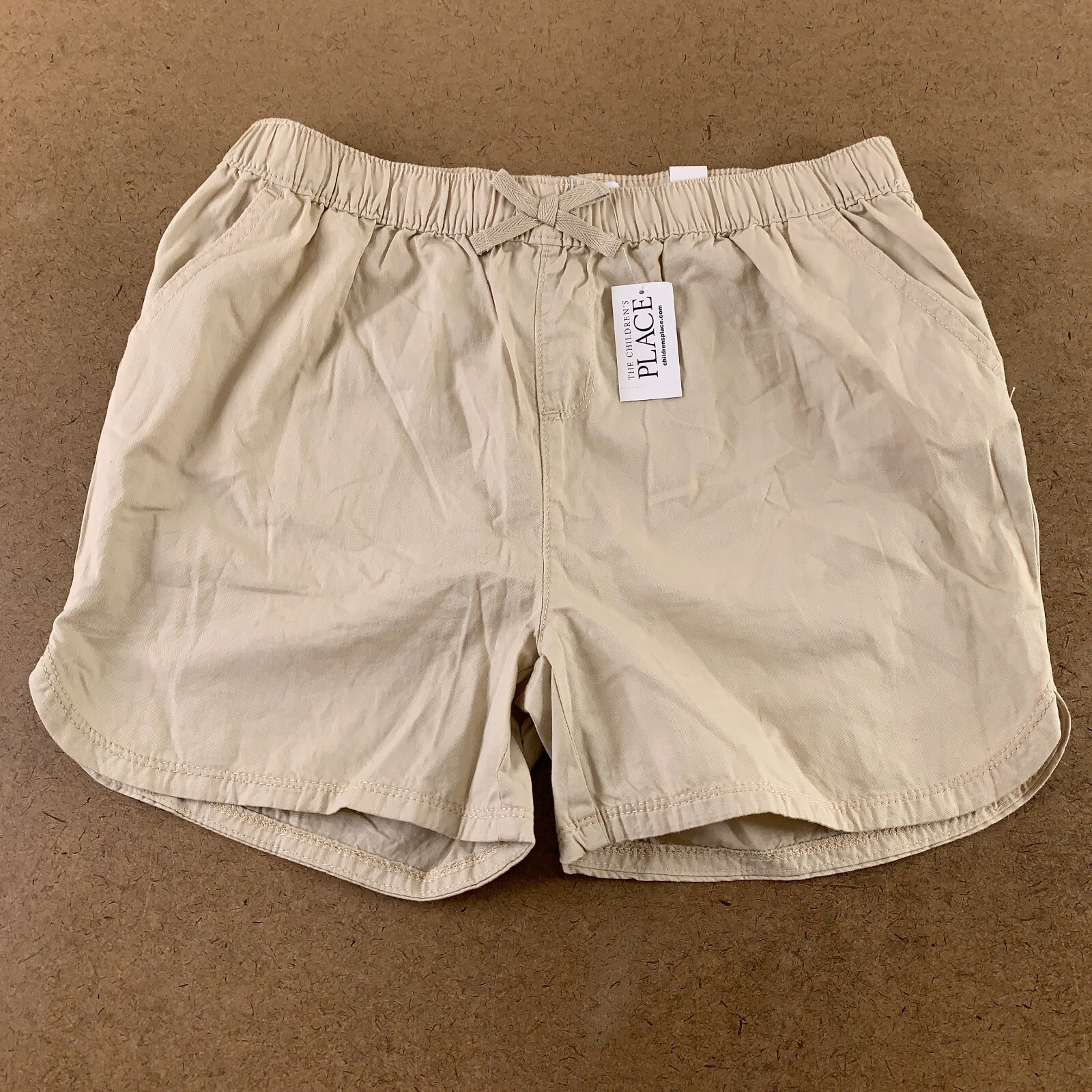 The Children's Place Girls Size 16 Beige Twill Lightweight Pull On Shorts NWT