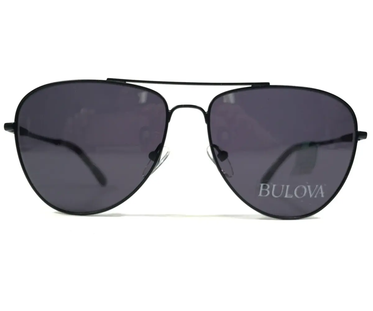 FRAME ONLY Bulova Shanghai Sunglasses Womens 55-18 135 Black Polished Frame  EUC! | eBay