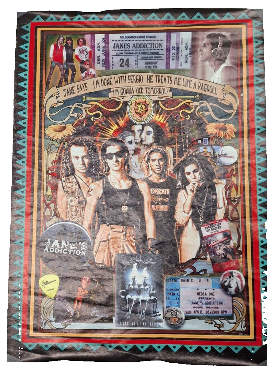 Rare Janes Addiction Rock Icons Rock Band Canvas Poster Tapestry 20 Wide x 27