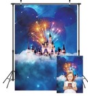 Castle Backdrop Baby Shower Birthday Photo Background Studio Party Supplies — photo 2