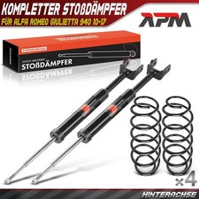 4x Komplett Stoßdämpfer Federbein Satz Hinten für Alfa Romeo Giulietta 940 1.4