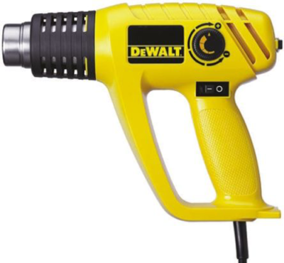 DeWALT DW340K-GB Adjustable Heat Gun, +600°C Max, Hot Air, 230V