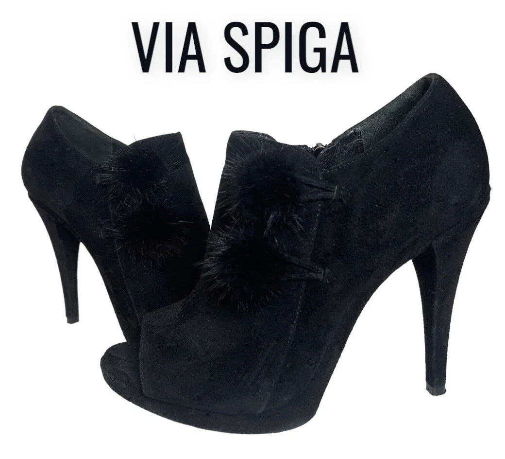 Via spiga open store toe booties