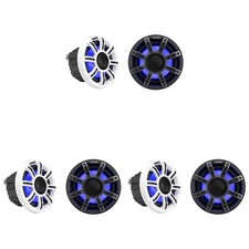 Kicker 51MSC654 - MSC 6.5-Inch Premium Marine 4-Ohm LED Coaxial System, 3 P...