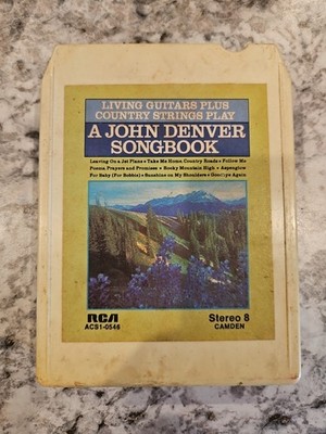 Living Guitars Play A John Denver Songbook 1974 RCA 8-Track Play Tested Working