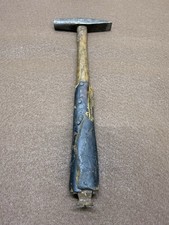 Vintage Slate Roofing Hammer Leather Grip Forged Steel Roofers Tool