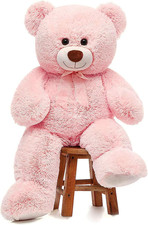 Giant Teddy Bear Stuffed Animal 3ft-36 inch Big Pink Teddy Bear for Girlfriend B