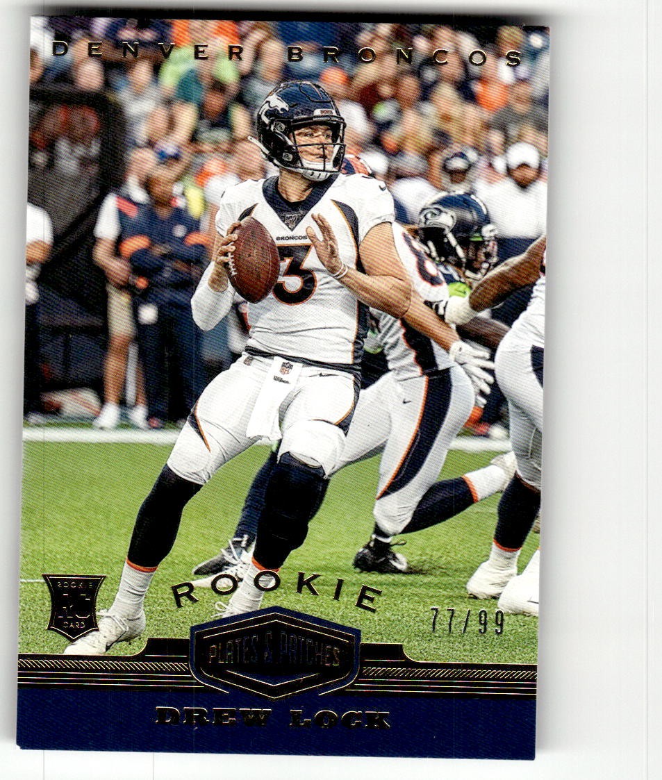 Drew Lock Panini Plates & Patches #164 Base