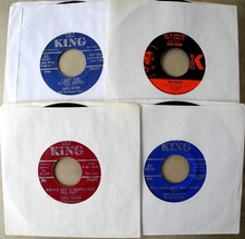 JAMES BROWN lot of four (4) each 1960's classic FUNK soul R&B King 45's VG++