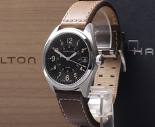 Set Completo [COME NUOVO] Nuovo Orologio Uomo Batt HAMILTON Khaki Field H685510 Nero 41mm Qz