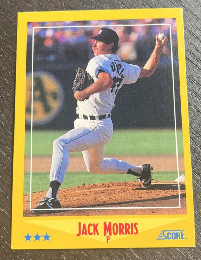 1988 Score - Jack Morris - Detroit Tigers - #545 - HOF
