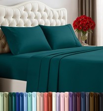 King Bed Sheets Set - 4 Piece Bedding - Brushed Microfiber - Shrinkage and Fa...