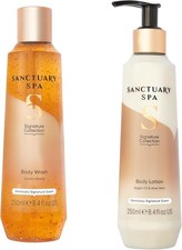 Sanctuary Spa Signature Collection Body Care Routine, Body Wash and Body Lotion