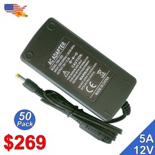 12V 5A Power Supply Universal 120V AC To 12V DC Transformer for LED Lights 60W