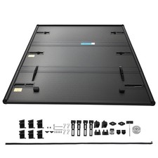 Black Hard Tonneau Cover Tri-fold For Nissan Frontier 2005-2026 5ft Bed Frp Pp