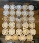 Lot Of 29 Barbers Dimes  90% Silver Coin Mixed Dates