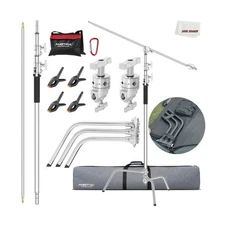 AMBITFUL All Metal C Stand Light Stand with Boom Arm-Photography Light Stand,...