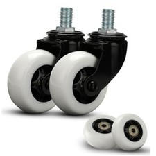 2 Pack Complete Caster Wheels Assembly for Razor Crazy Cart with Extra 2