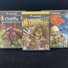 Madagascar, Chicken Little, Charlie ATCF (Gamecube) Tested & Working Refurbished