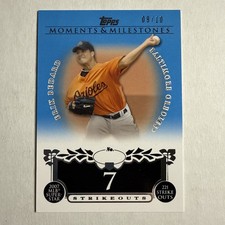 2008 Topps Moments & Milestones Blue Erik Bedard 9/10 X1