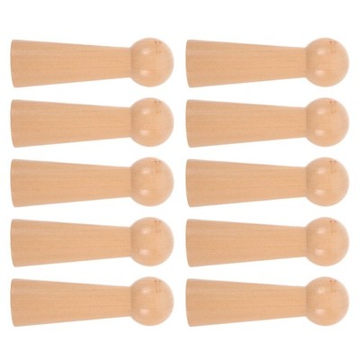 10 Pcs Türklammern Für Den Eingangsbereich Badezimmerhaken Aus Holz