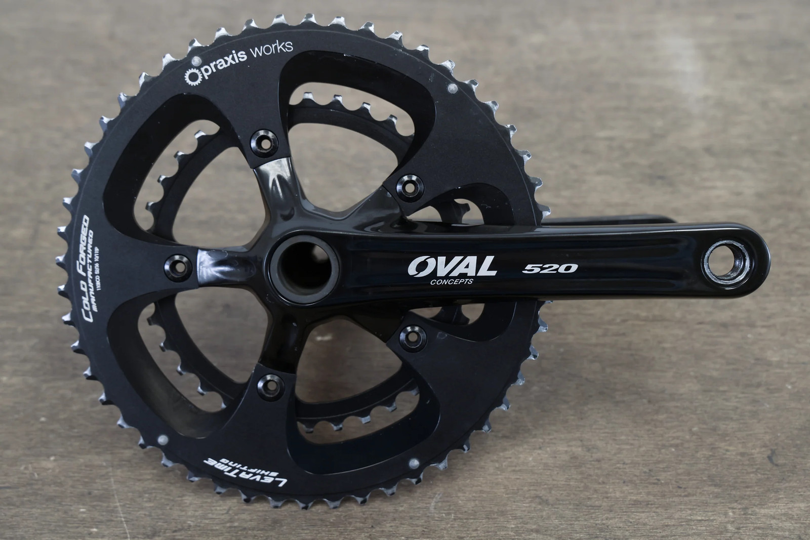 172.5mm 52/36T GXP Oval Concepts 520 Alloy Road Crankset