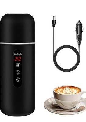 Electric Travel Kettle,12V/24V Car Coffee Warmer Kettle,Portable Hot Water Bo...