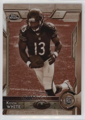 2015 Topps Chrome Rookies Sepia Refractor /99 Kevin White #125 Rookie RC n1u