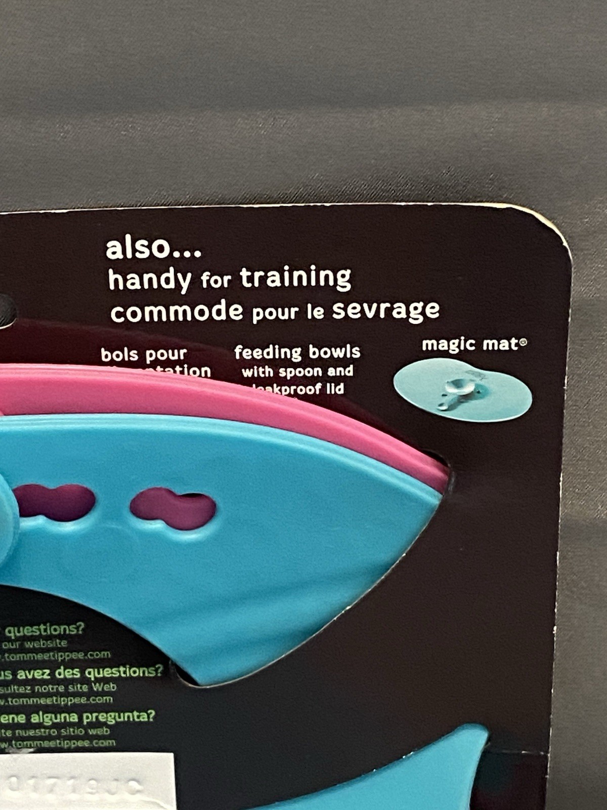 Tommee Tippee Easi Roll Bib 2 Pk Pink & Teal Crumb And Mess Catcher Rolls Travel