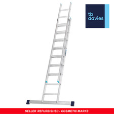 TB Davies Aluminium 2 Section Extension Ladder – Refurbished, Cosmetic Marks