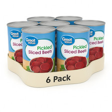 (6 pack) Great Value Pickled Sliced Beets, 15...