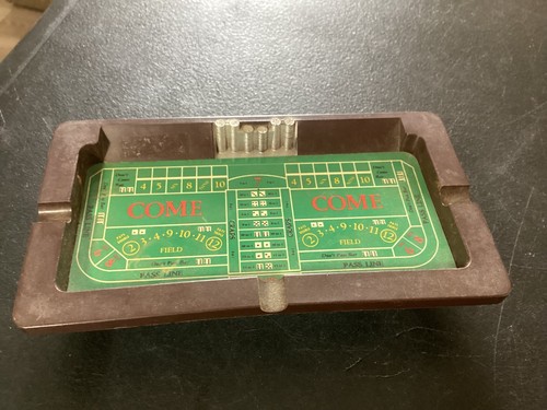 Small Plastic Replica of a Casino Gambling Craps Table