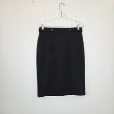NYCC Black Pencil Skirt Office Career Professional Preppy Business Modest M