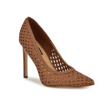 Women's Tatiana Woven Stiletto Dress Pumps Brown