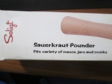 Soligt Never Used 12" Beechwood Sauerkraut Pounder Durable Food Safe No split