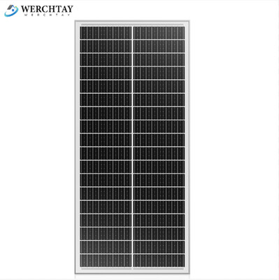 100W Solarpanel 12V Monokristallin Solarmodule für Wohnmobil Boot Camping Garten